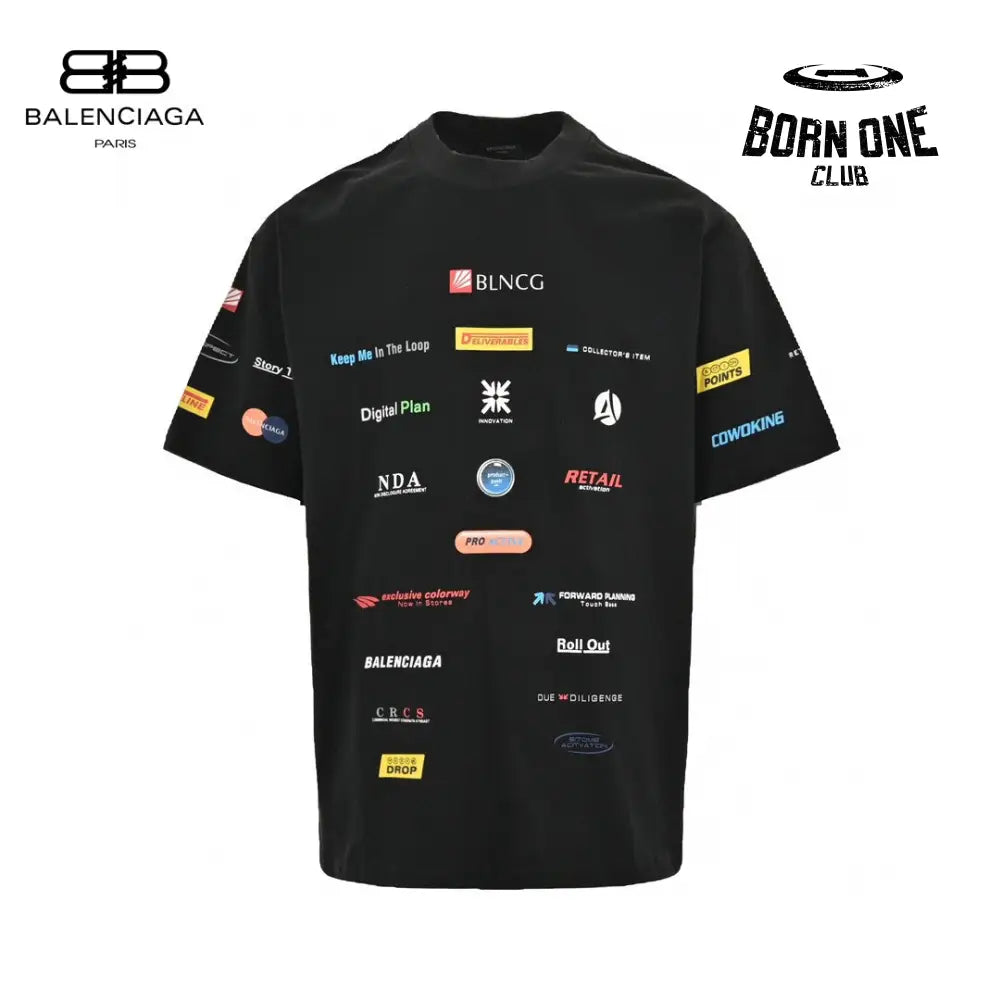 Balenciaga Logo-Print T-Shirt Camiseta T-shirt