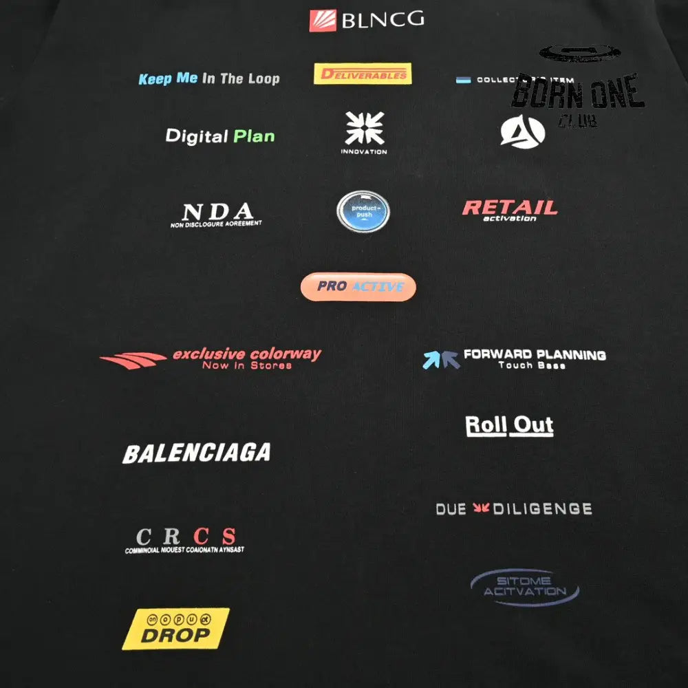 Balenciaga Logo-Print T-Shirt Camiseta T-shirt