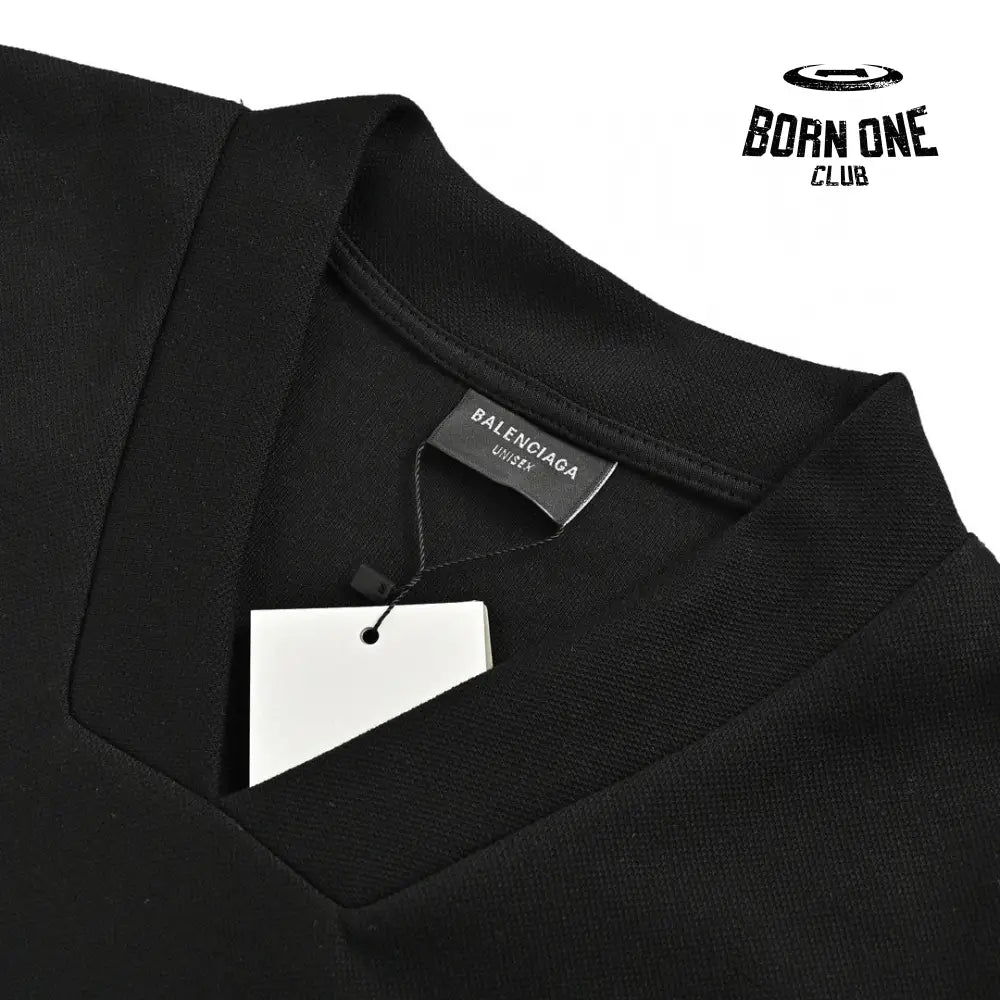 Balenciaga Long Sleeve Logo Shirt - Black Sweatshirts