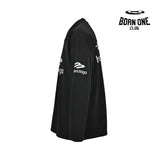 Balenciaga Long Sleeve Logo Shirt - Black Sweatshirts