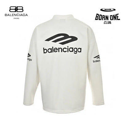 Balenciaga Long Sleeve Logo Shirt Sweatshirts