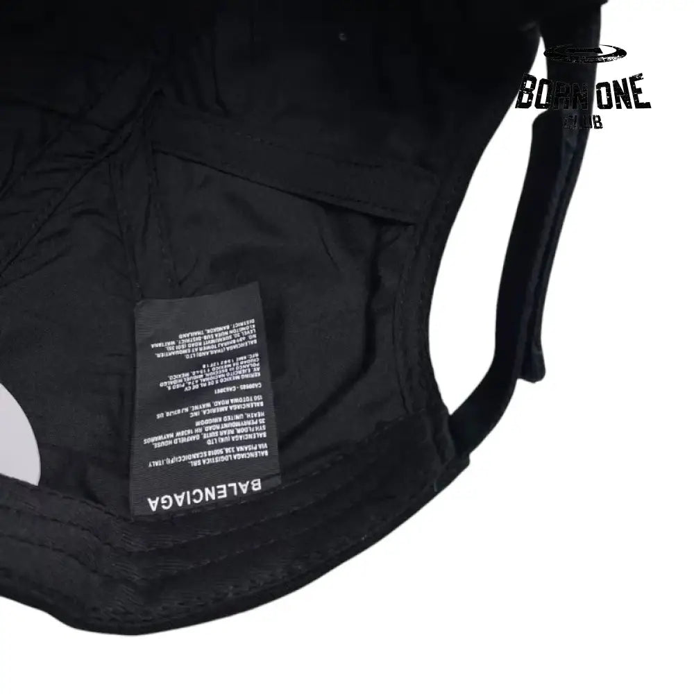 Balenciaga Metalhead Cap in Black Boné