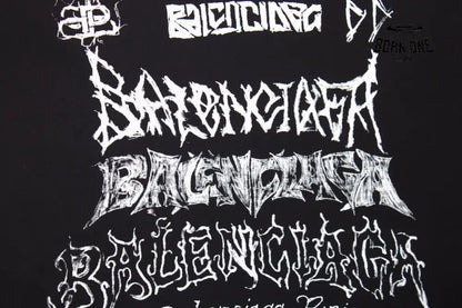 Balenciaga Multi-Logo T-Shirt (Black) Camiseta T-shirt
