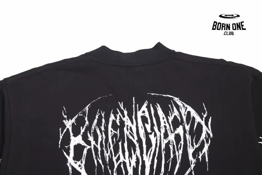 Balenciaga Multi-Logo T-Shirt (Black) Camiseta T-shirt