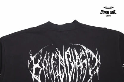 Balenciaga Multi-Logo T-Shirt (Black) Camiseta T-shirt