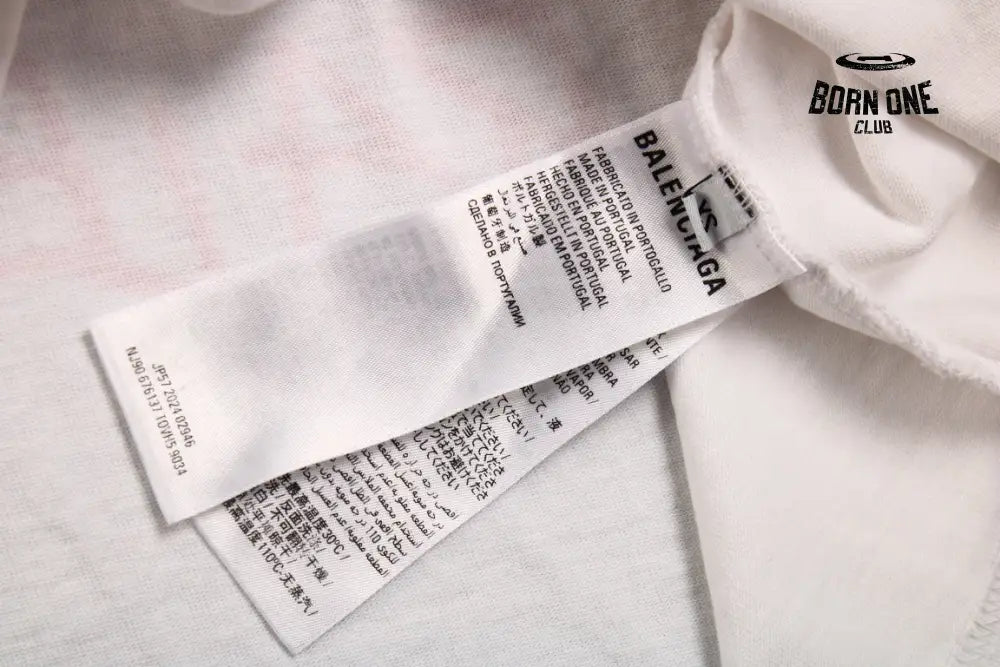 Balenciaga Multi-Logo T-Shirt (White) Camiseta T-shirt
