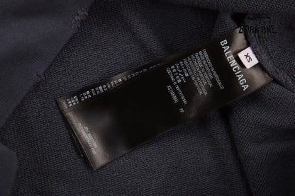 Balenciaga Paris Graffiti Hoodie - Blue Moletom Sweatshirts