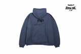Balenciaga Paris Graffiti Hoodie - Blue Moletom Sweatshirts