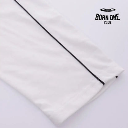 Balenciaga Paris Soccer Long Sleeve Oversized T-Shirt in White Camiseta