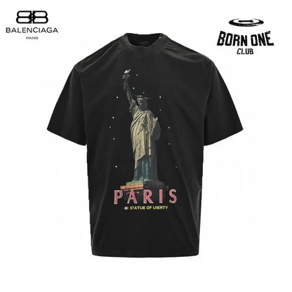 Balenciaga Paris Statue of Liberty T-Shirt (Black) Camiseta T-shirt