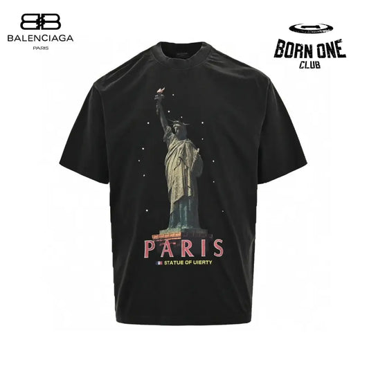 Balenciaga Paris Statue of Liberty T-Shirt (Black) Camiseta T-shirt