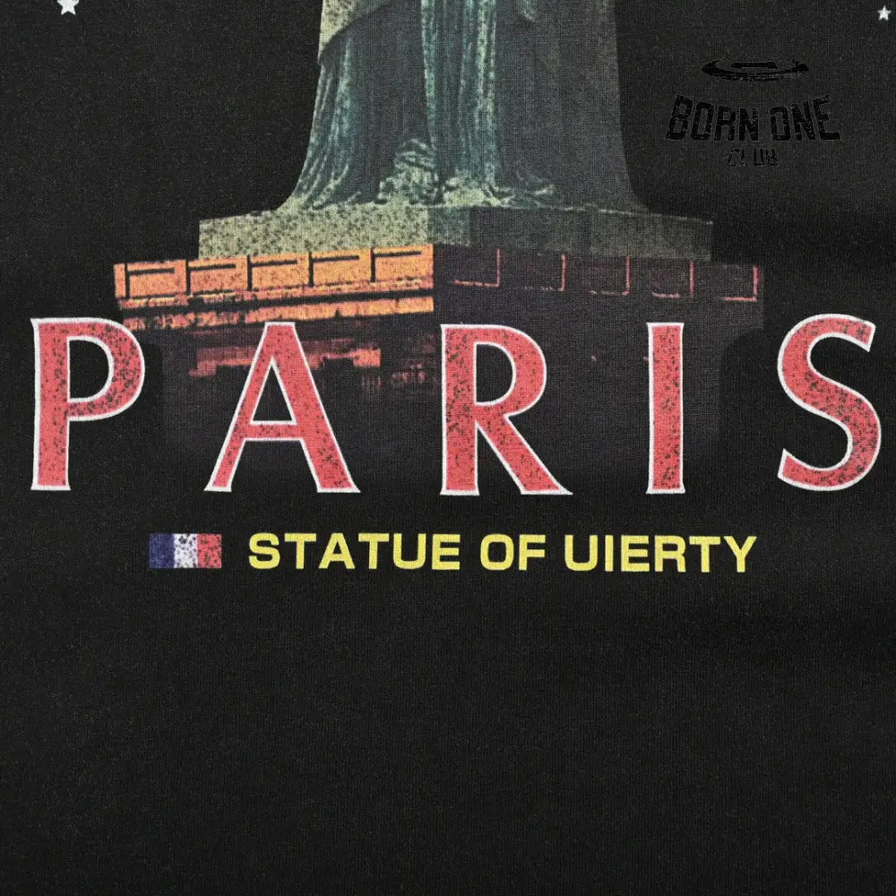 Balenciaga Paris Statue of Liberty T-Shirt (Black) Camiseta T-shirt