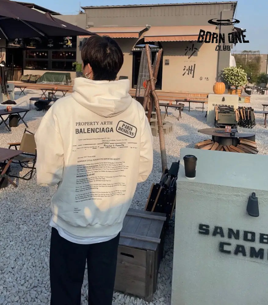 Balenciaga Paris Team Hoodie Moletom Sweatshirts