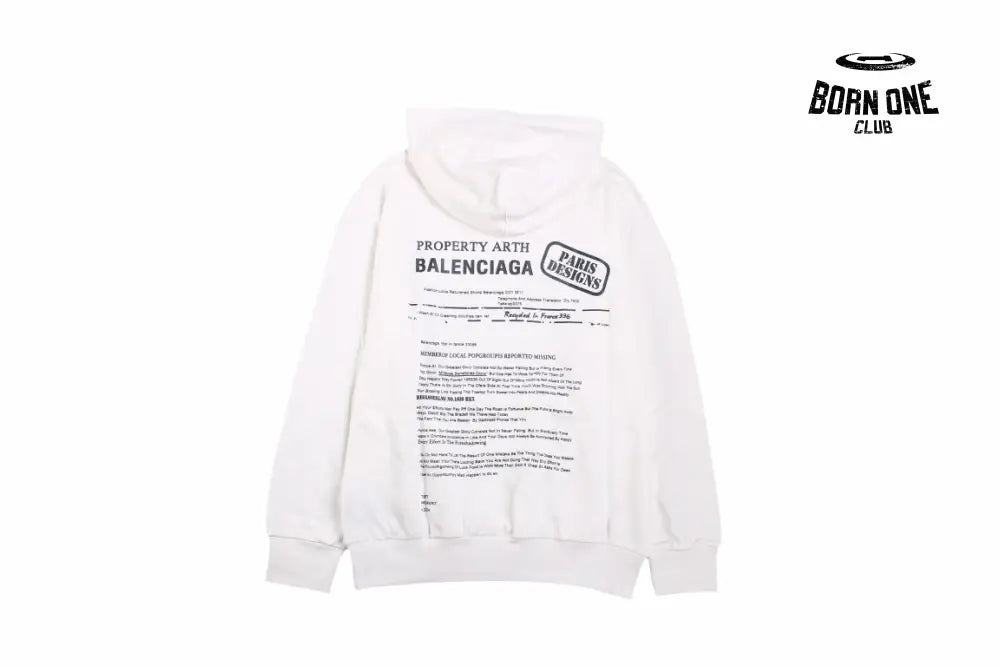 Balenciaga Paris Team Hoodie Moletom Sweatshirts