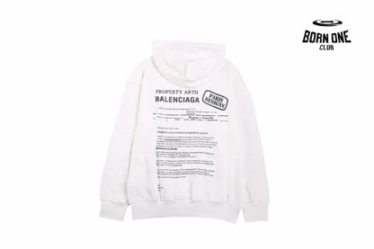 Balenciaga Paris Team Hoodie Moletom Sweatshirts
