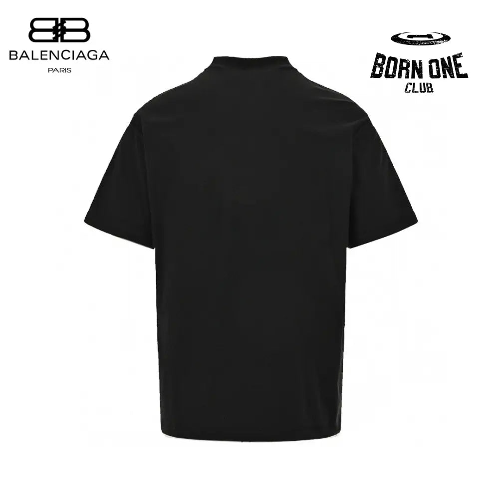 Balenciaga Reflective Logo Black T-Shirt Camiseta T-shirt