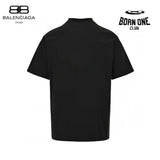 Balenciaga Reflective Logo Black T-Shirt Camiseta T-shirt