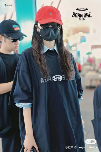 Balenciaga Reflective Logo Black T-Shirt Camiseta T-shirt