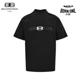 Balenciaga Reflective Logo Black T-Shirt Camiseta T-shirt