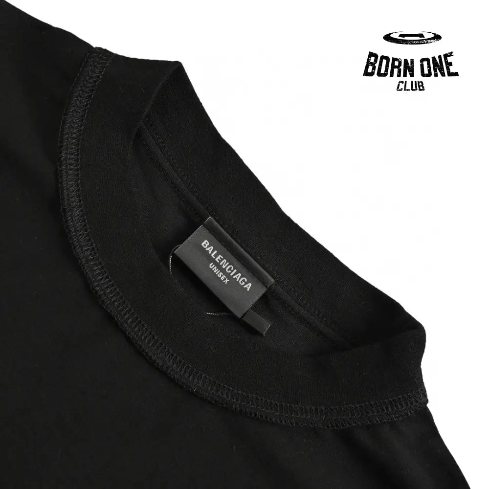Balenciaga Reflective Logo Black T-Shirt Camiseta T-shirt