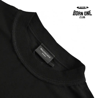 Balenciaga Reflective Logo Black T-Shirt Camiseta T-shirt