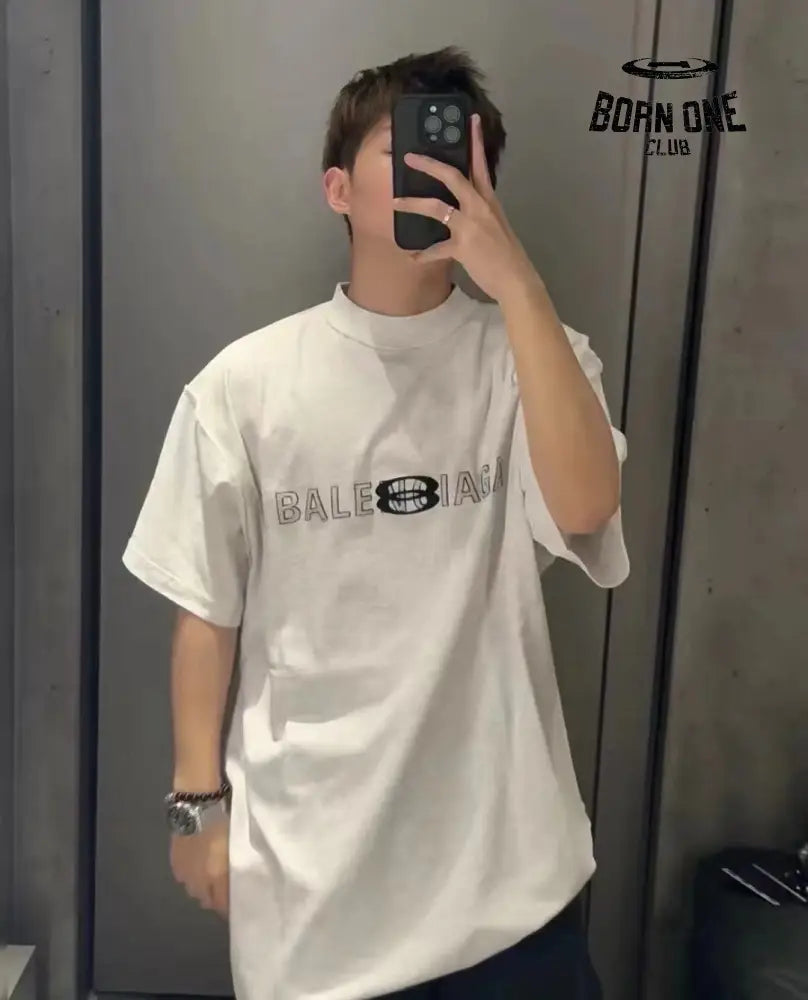 Balenciaga Reflective Logo T-Shirt Camiseta T-shirt