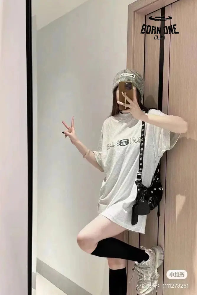 Balenciaga Reflective Logo T-Shirt Camiseta T-shirt