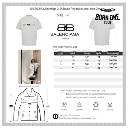 Balenciaga Reflective Logo T-Shirt Camiseta T-shirt