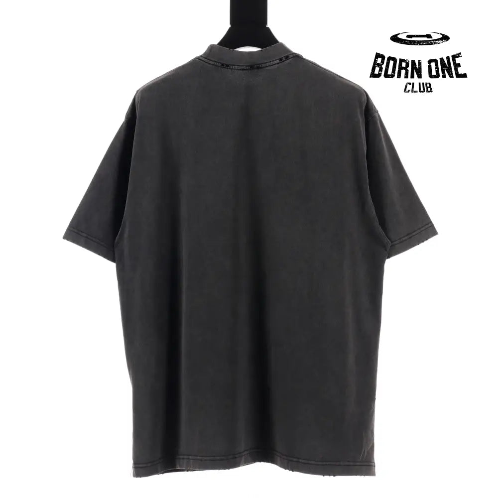 Balenciaga Rock Band Oversized T-Shirt in Black Camiseta