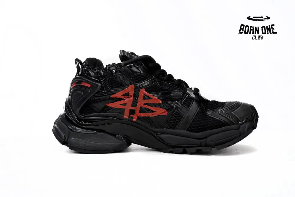 Balenciaga Runner Black And Red Characters
