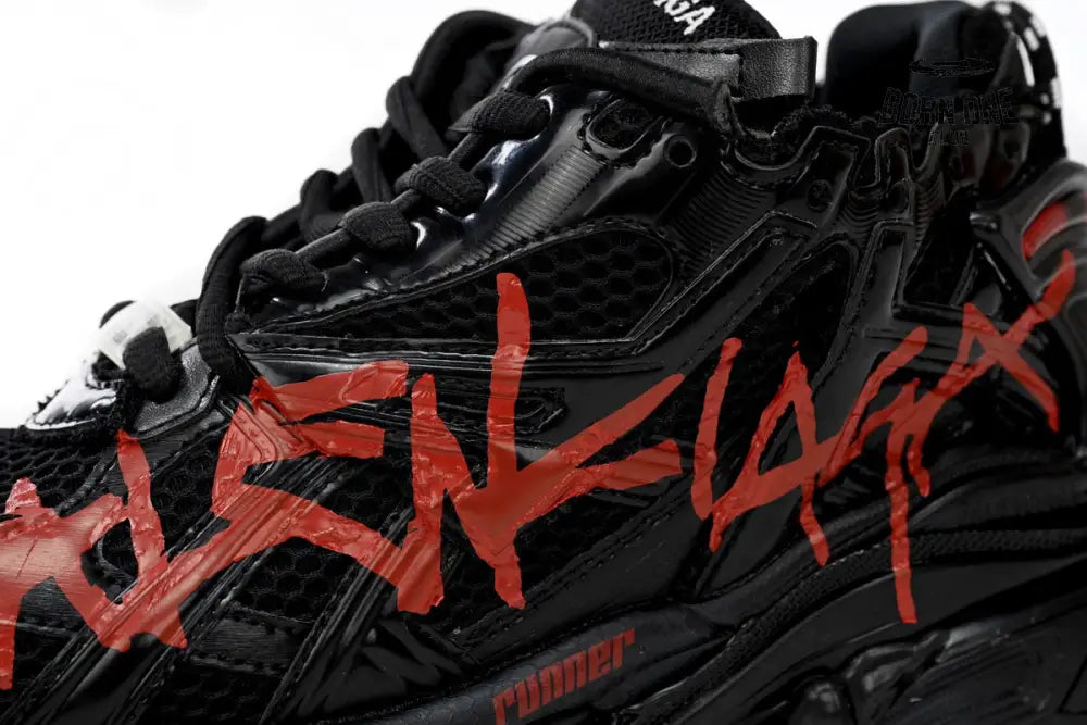 Balenciaga Runner Black And Red Characters