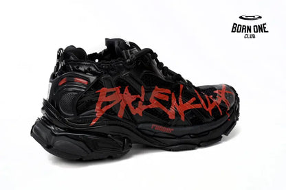 Balenciaga Runner Black And Red Characters