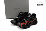 Balenciaga Runner Black And Red Characters