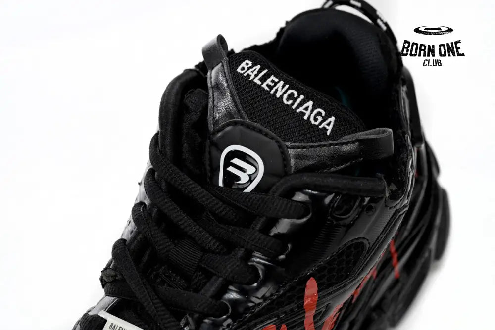 Balenciaga Runner Black And Red Characters