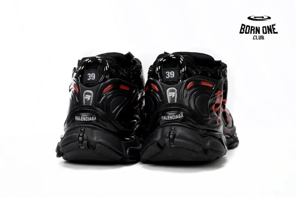 Balenciaga Runner Black And Red Characters