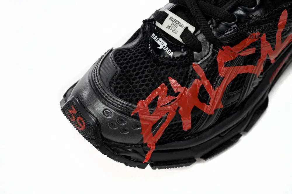 Balenciaga Runner Black And Red Characters