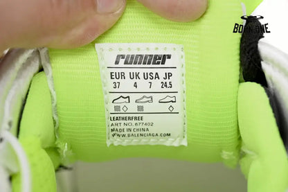 Balenciaga Runner Black white and Yellow