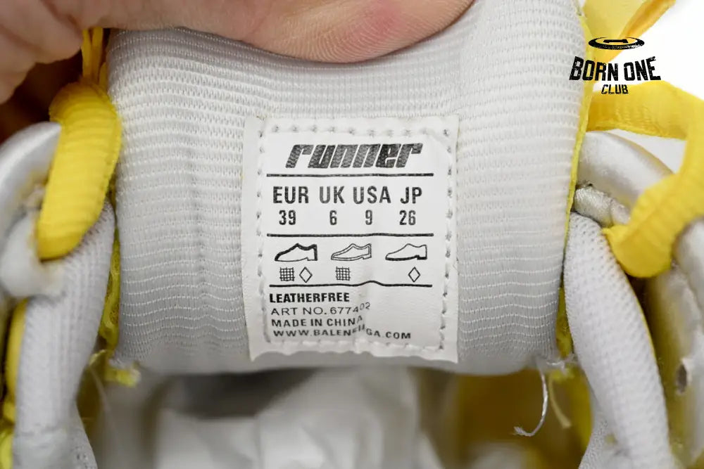 Balenciaga Runner Black Yellow