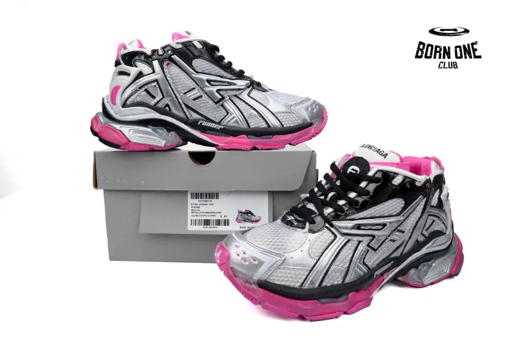 Balenciaga Runner Silver Red