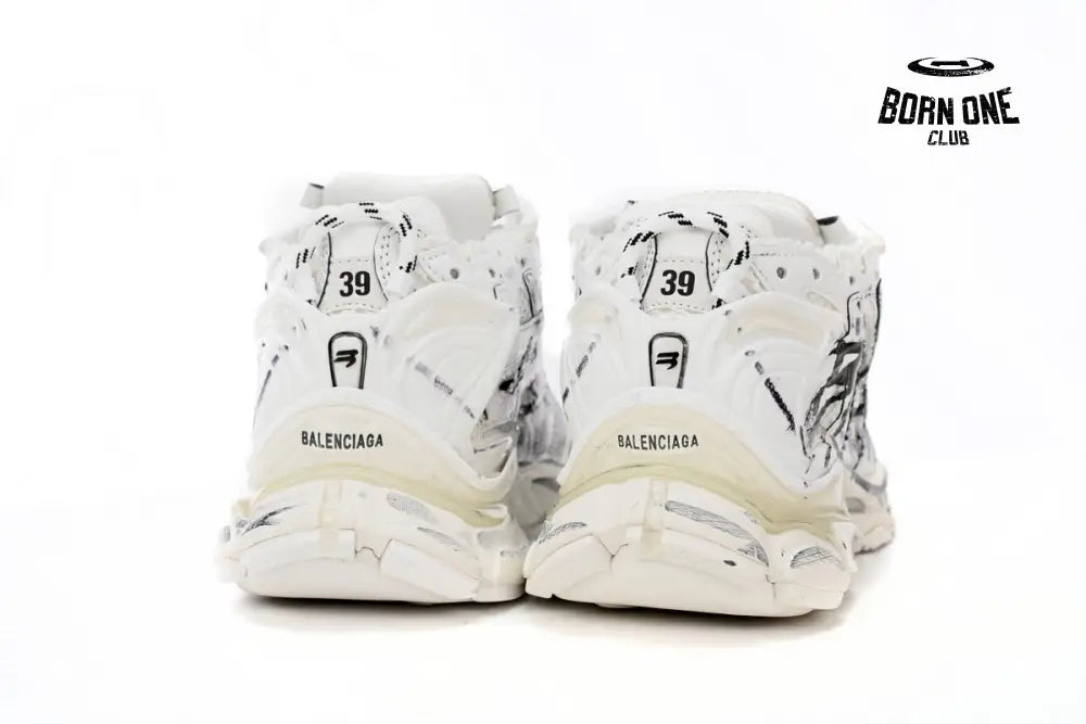 Balenciaga Runner White And Black Characters