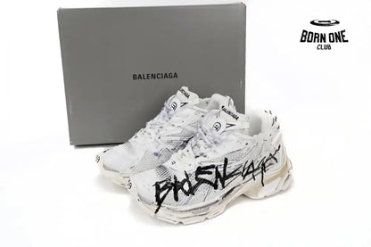 Balenciaga Runner White And Black Characters