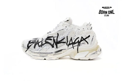 Balenciaga Runner White And Black Characters