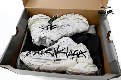 Balenciaga Runner White And Black Characters