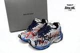 Balenciaga Runner White And Blue Printing