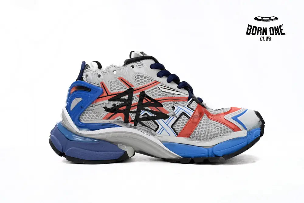 Balenciaga Runner White And Blue Printing