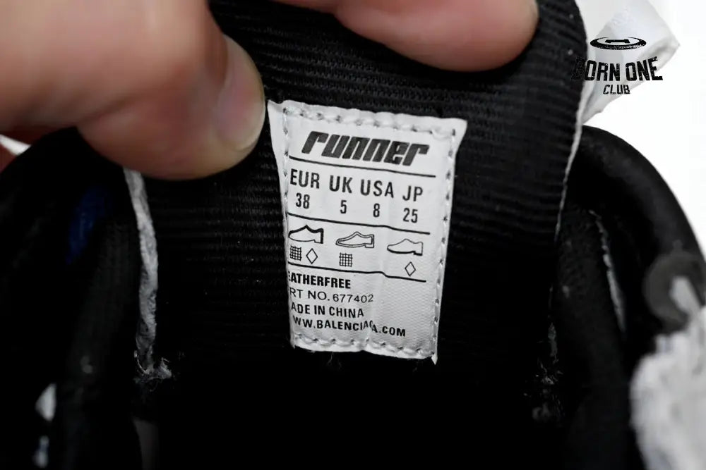 Balenciaga Runner White And Blue Printing