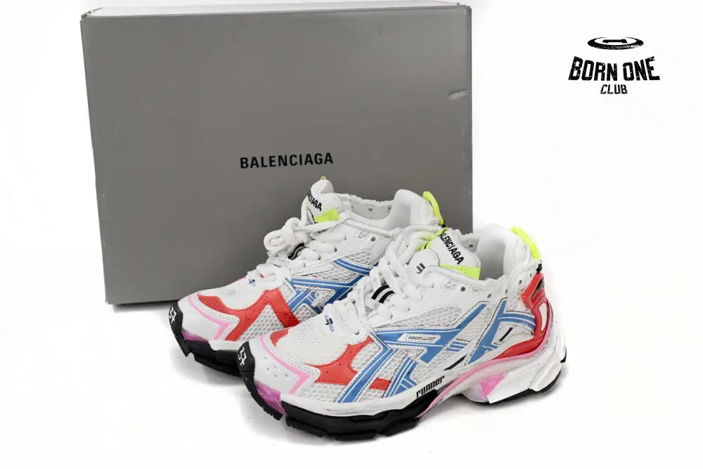 Balenciaga Runner White Blue Red