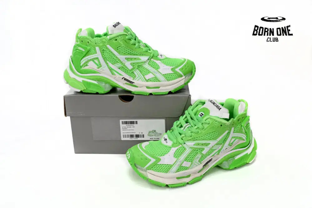 Balenciaga Runner White Green