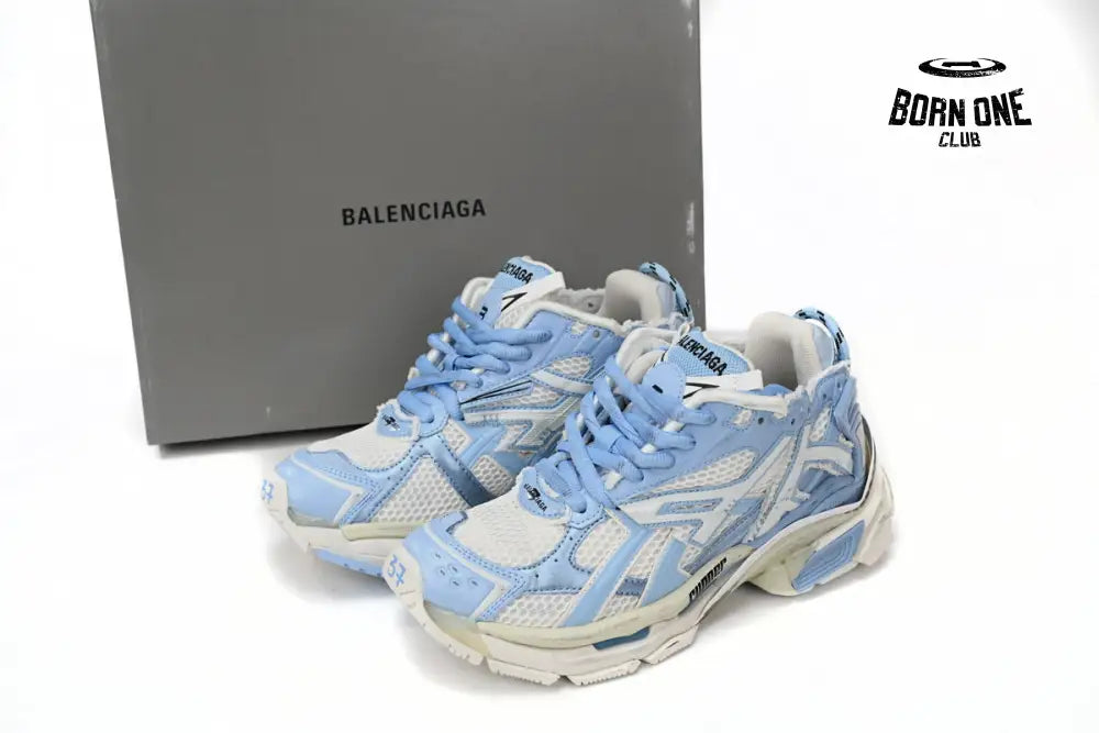 Balenciaga Runner White Light Blue