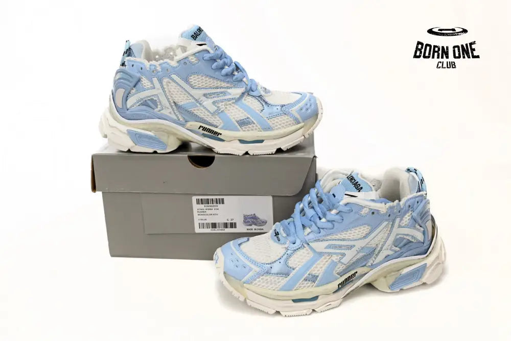 Balenciaga Runner White Light Blue